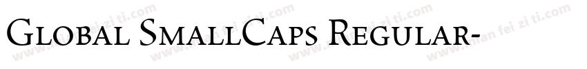Global SmallCaps Regular字体转换